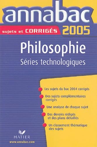 Philosophie Séries technologiques STT, STI, STL, SMS, STI Arts appliqués, F11, F12