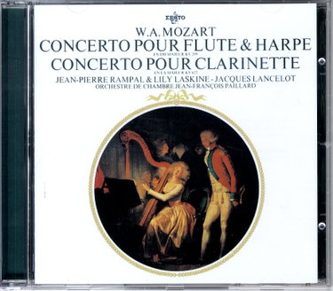 Couverture de Mozart : Concerto pour flûte et harpe KV 299 - Concerto pour clarinette KV 622