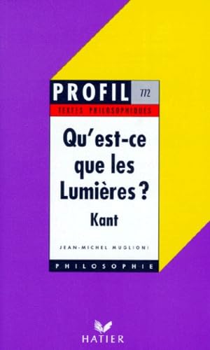 Qu'est-ce que les Lumières ?