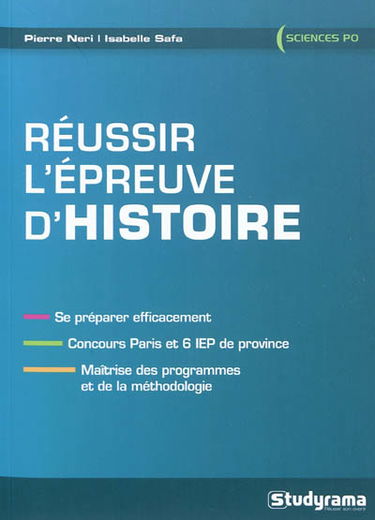 Réussir l'épreuve d'histoire