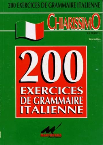 200 exercices de grammaire italienne avec leur corrigé