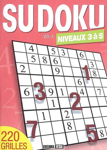 Sudoku : niveaux 3 à 5