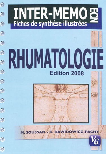 Rhumatologie : internat-mémoire, fiches de synthèse illustrées ECN
