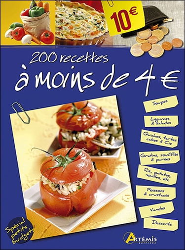 200 recettes à moins de 4 euros