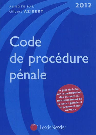 Code de procédure pénale 2012