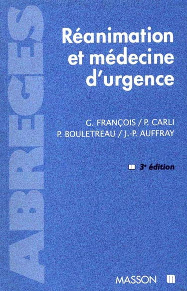Réanimation et médecine d'urgence
