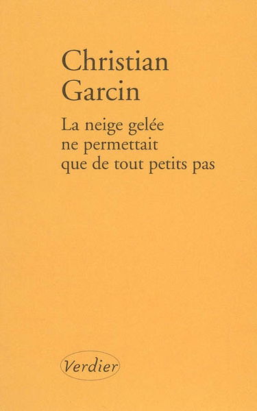 La neige gelée ne permettait que de tout petits pas