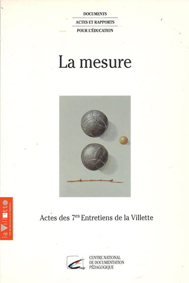La mesure : actes de colloques