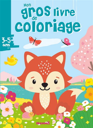 Mon gros livre de coloriage (Renard printemps)