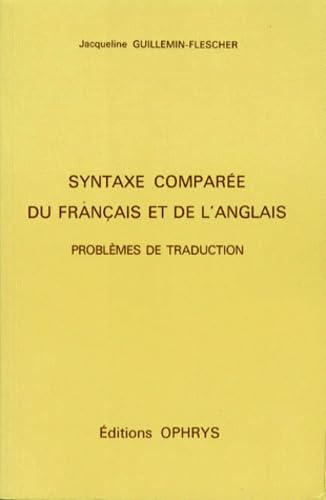 Syntaxe comparée du français et de l'anglais