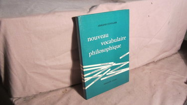 Couverture de Nouveau vocabulaire philosophique. 1965. Cartonnage de l'éditeur. 208 pages. (Philosophie, Manuel scolaire secondaire)