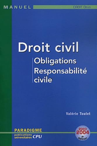 Droit civil, Obligations, Responsabilité civile : DEUG Droit