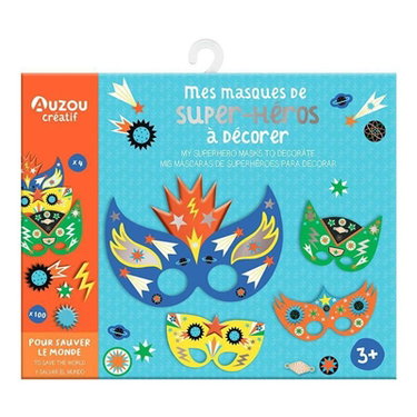 Mes masques de super-héros à décorer : pour sauver le monde. My superhero masks to decorate : to save the world. Mis mascaras de superhéroes para décorar : salvar el mundo