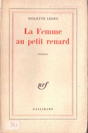 Couverture de La femme au petit renard par Violette Leduc