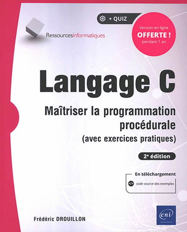 Couverture de Langage C : maîtriser la programmation procédurale (avec exercices pratiques)