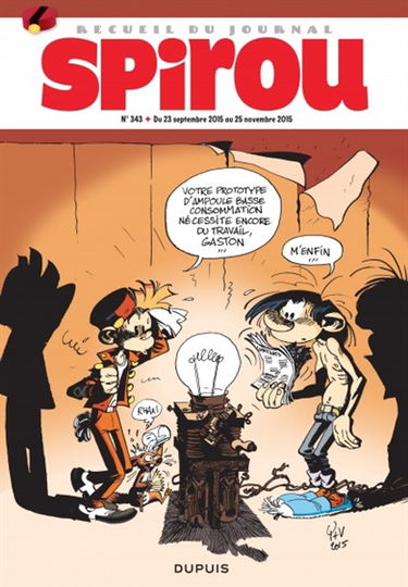 Recueil du journal de Spirou. Vol. 343. Du 23 septembre 2015 au 25 novembre 2015
