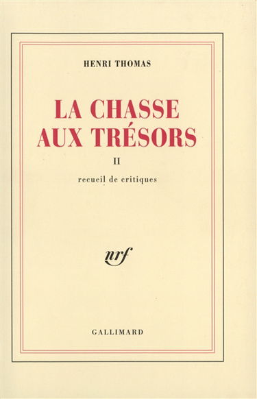 La Chasse aux trésors. Vol. 2. Recueils de critiques