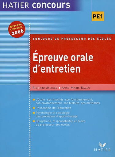 Epreuve orale d'entretien