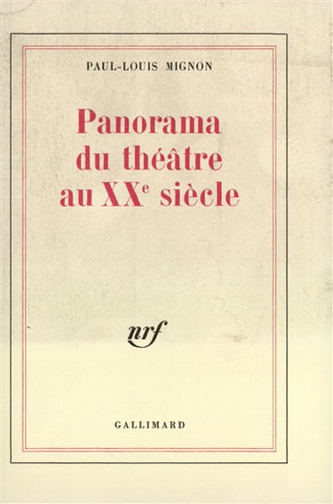 Panorama du théâtre au 20e siècle