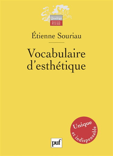 Vocabulaire d'esthétique