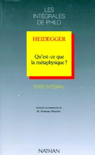 Qu'est-ce que la métaphysique ?