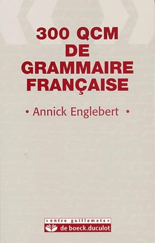 300 Qcm De Grammaire Francaise