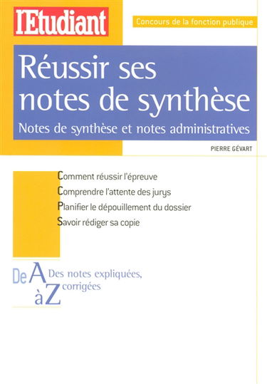 Réussir ses notes de synthèse : notes de synthèse et notes administratives