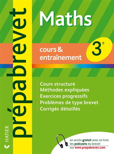 Maths 3e : cours et entraînement