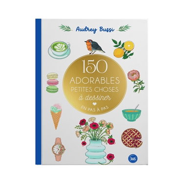 Couverture de 150 adorables petites choses à dessiner en pas à pas