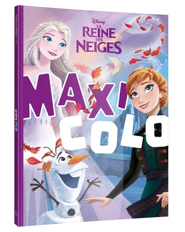 Couverture de La reine des neiges : maxi colo par Walt Disney company