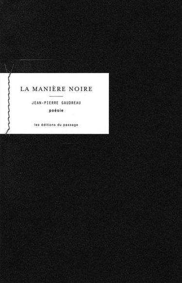 Couverture de La manière noire : poèmes autour des oeuvres de Denise Fernandez Grundman
