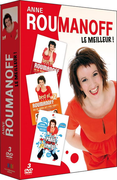 Couverture de Coffret 3 DVD Anne Roumanoff : Best of vol. 1 + Best of vol. 2 du meilleur de Vivement Dimanche + Anne fait sa comédie