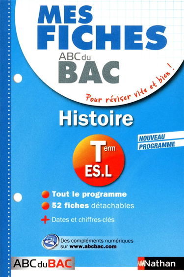 Histoire, terminale ES, L : nouveau programme