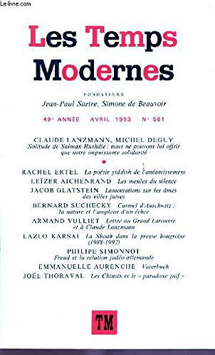 Les temps modernes 561 (avril 1993)