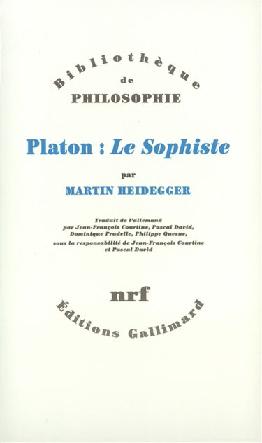 Couverture de Platon, Le sophiste