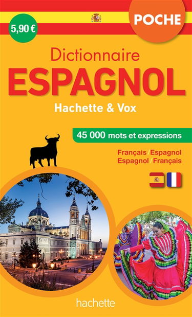 Dictionnaire de poche espagnol Hachette & Vox : français-espagnol, espagnol-français