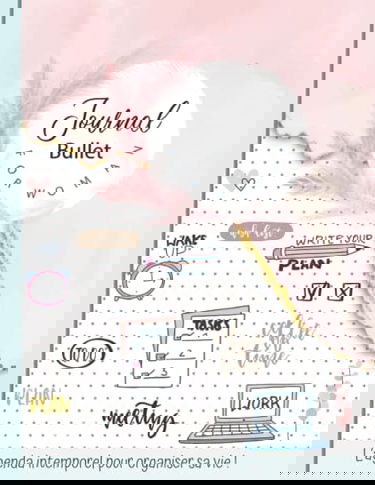 Bullet Journal: Agenda intemporel pré-rempli - format 21,59 cm x 27,94 cm - 150 pages