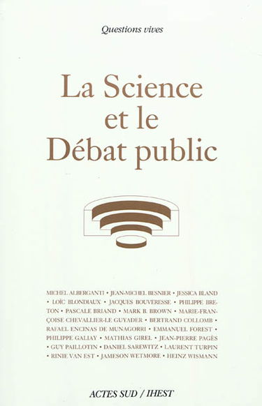La science et le débat public