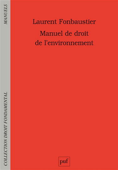 Manuel de droit de l'environnement