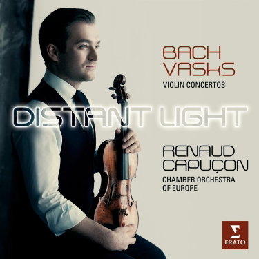 Couverture de Bach: Concertos pour Violon-Vasks: Distant Light par Renaud Capuă§On