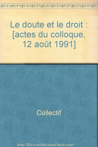 Le Doute et le droit