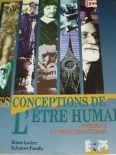 Couverture de Les conceptions de l'être humain : theories et problematiques