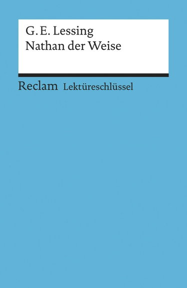 Couverture de LESSING, G: NATHAN/LEKTUERESCHL.