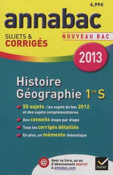 Histoire géographie 1re S : nouveau bac 2013