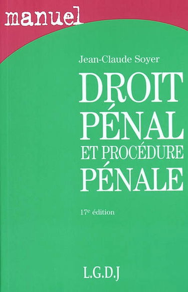Droit pénal et procédure pénale