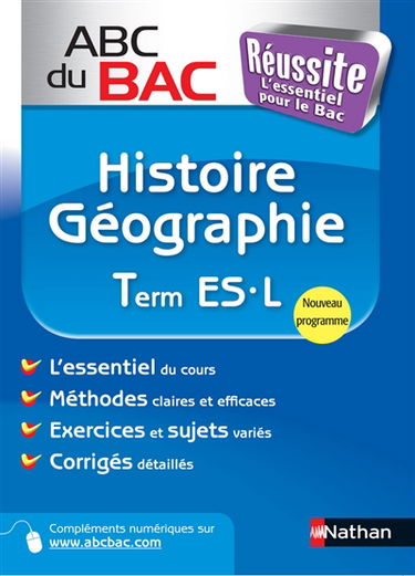 Histoire géographie terminale ES, L : programme 2012
