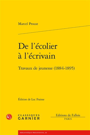 De l'écolier à l'écrivain : travaux de jeunesse (1884-1895)