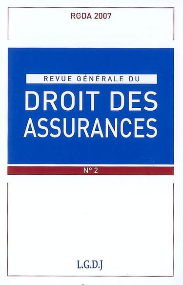 Revue générale du droit des assurances, n° 2