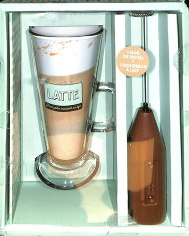 Le kit latte pour faire mousser sa life : les meilleures recettes de boissons lactées et de biscuits made in Italy : coffret