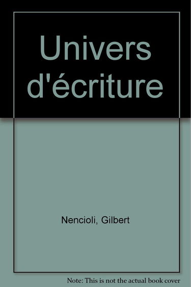 Univers d'écriture